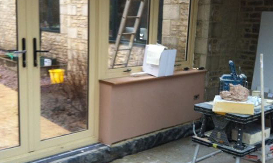 Professional plaster finish in Gloucestershire